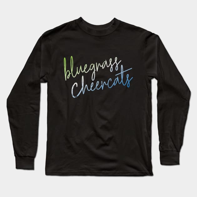 CURSIVE bluegrass cheercats Long Sleeve T-Shirt by bluegrasscheercats